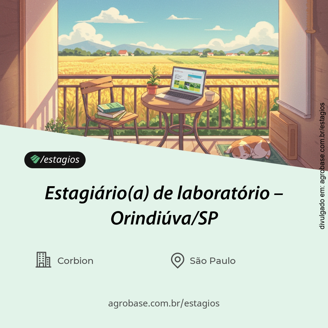 Estagiário(a) de laboratório – Orindiúva/SP