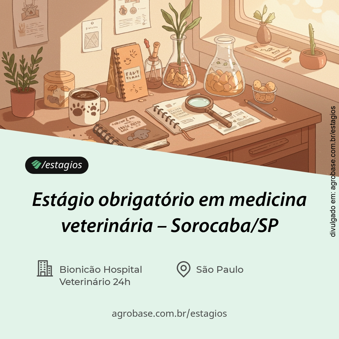 Estágio obrigatório em medicina veterinária – Sorocaba/SP