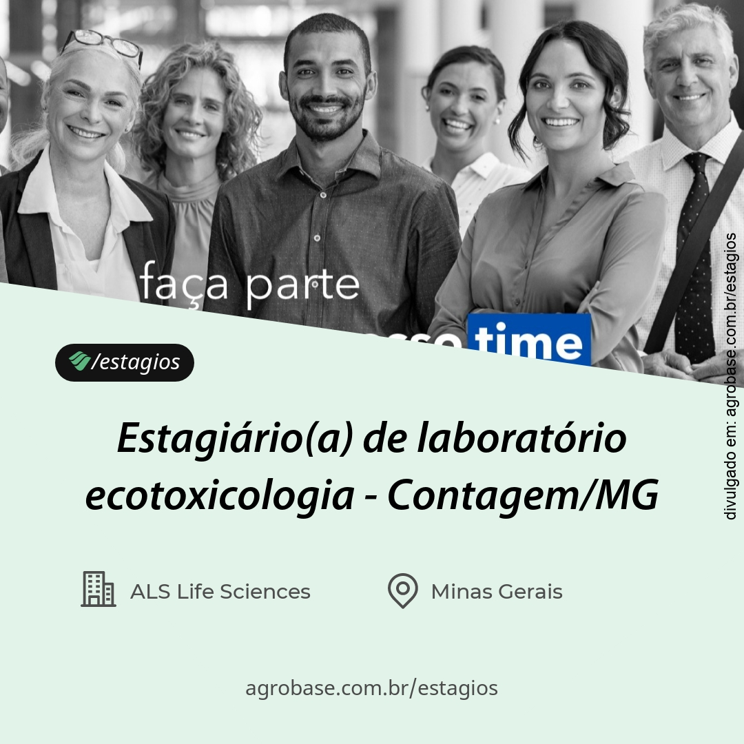 Estagiário(a) de laboratório ecotoxicologia – Contagem/MG