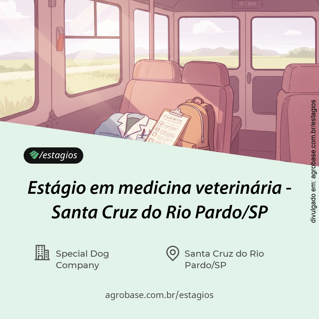 Estágio em medicina veterinária – Santa Cruz do Rio Pardo/SP
