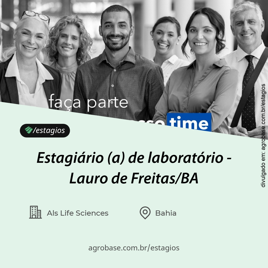 Estagiário (a) de laboratório – Lauro de Freitas/BA