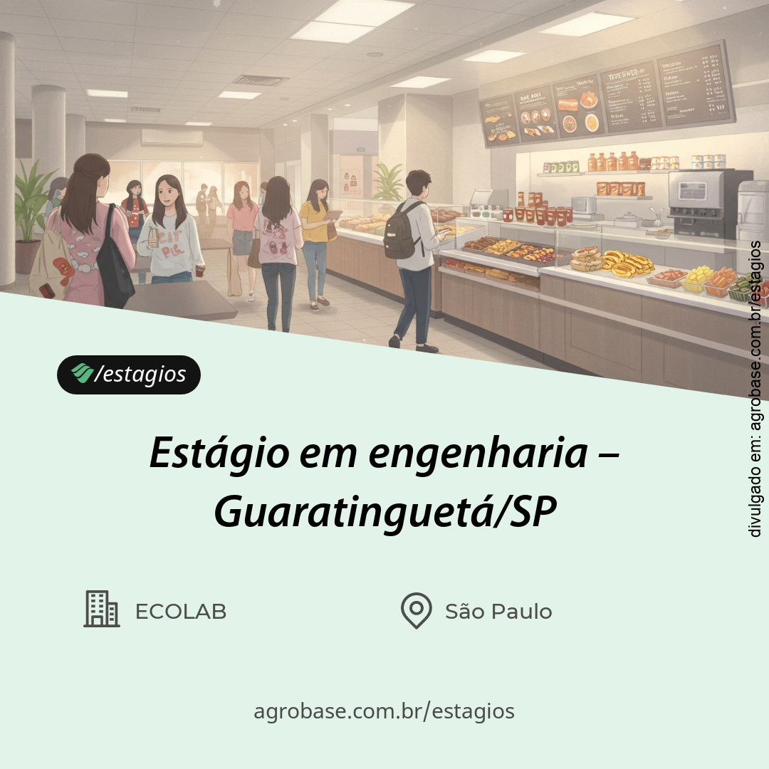 Estágio em engenharia – Guaratinguetá/SP