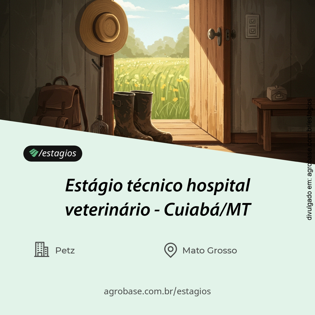 Estágio técnico hospital veterinário – Cuiabá/MT