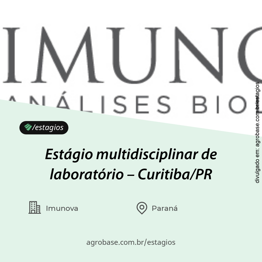 Estágio multidisciplinar de laboratório – Curitiba/PR