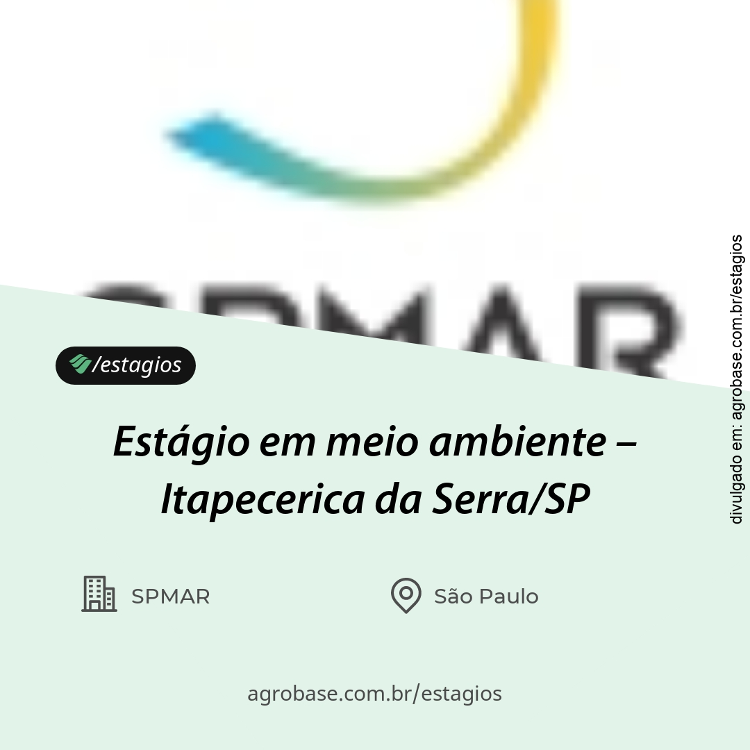 Estágio em meio ambiente – Itapecerica da Serra/SP