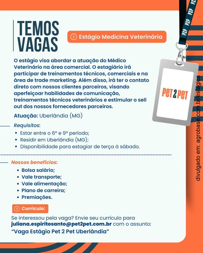 Estágio medicina veterinária – Uberlândia/MG