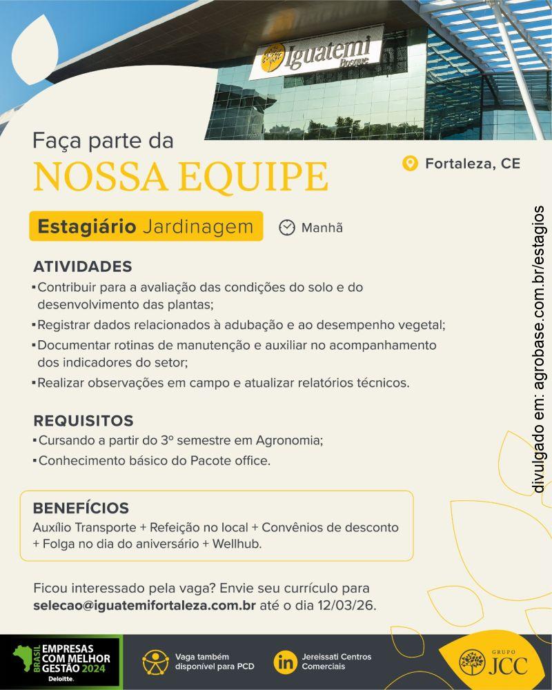 Estagiário de jardinagem – Fortaleza/CE