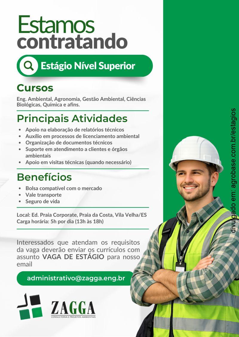 Estágio em consultoria e projetos ambientais – Vila Velha/ES