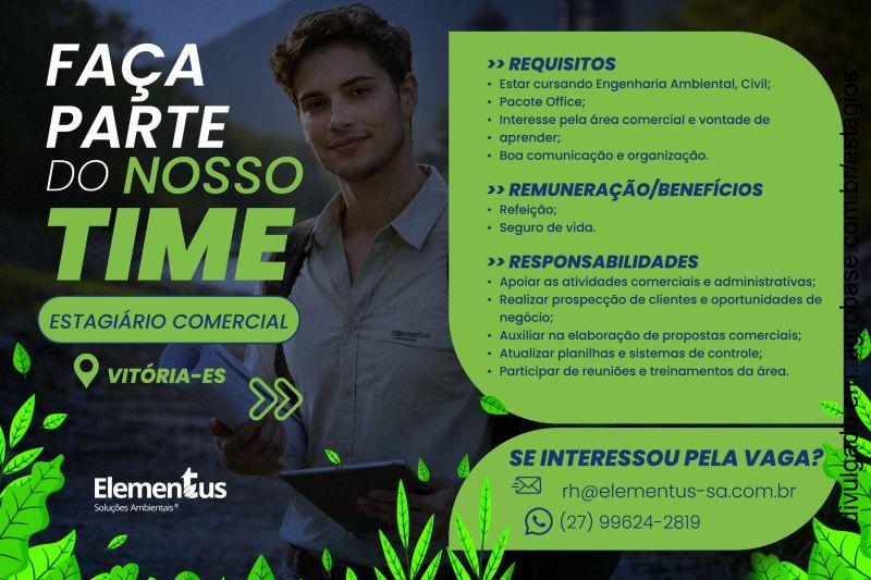 Estagiário comercial – Vitória/ES