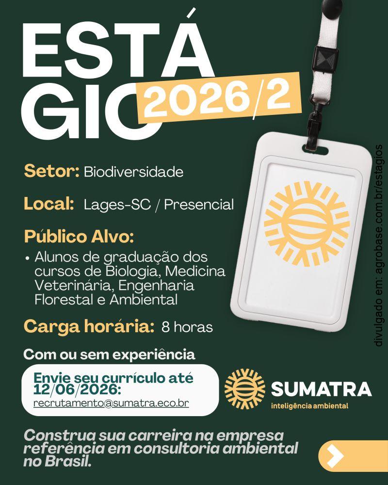 Estágio em biodiversidade – Lages/SC