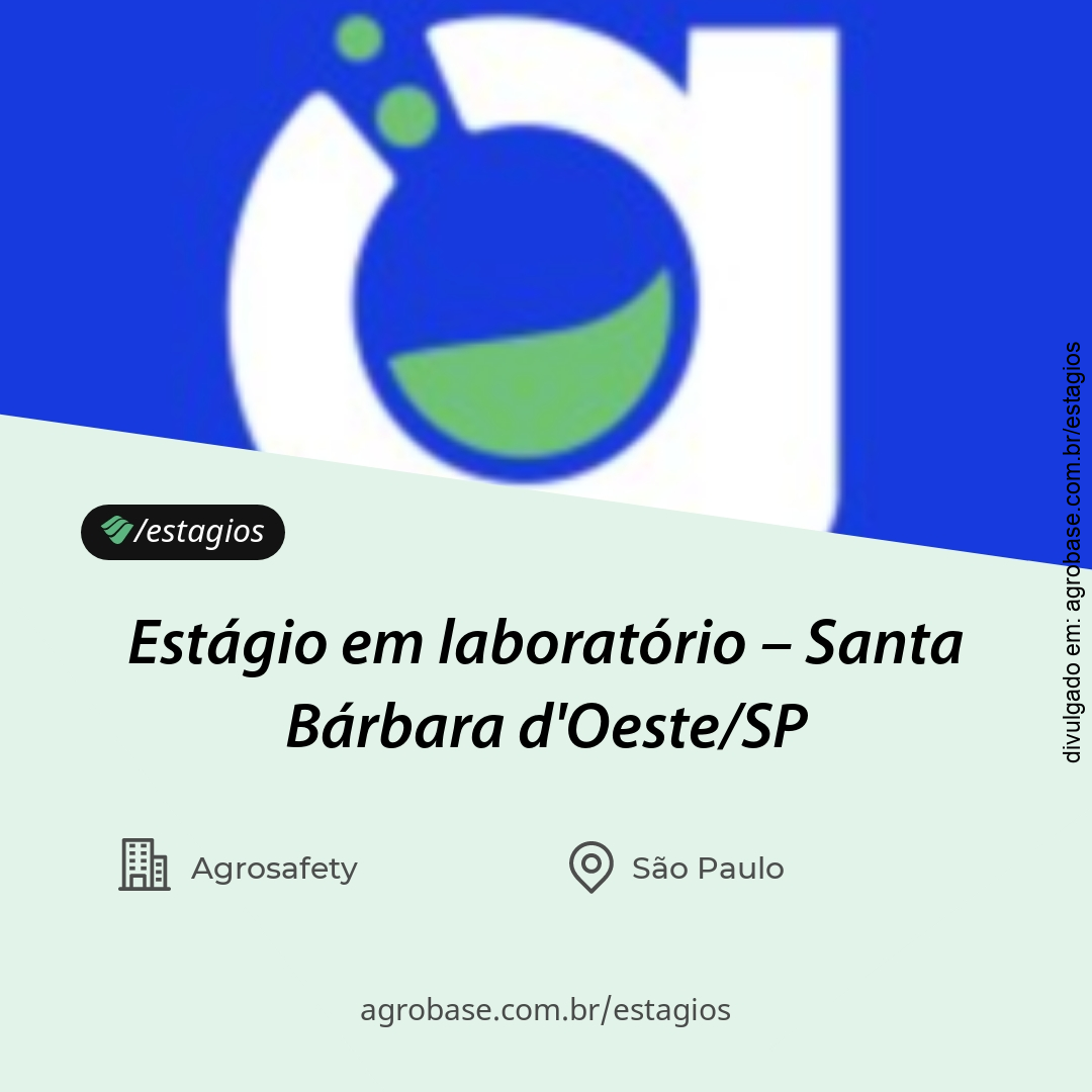 Estágio em laboratório – Santa Bárbara d’Oeste/SP