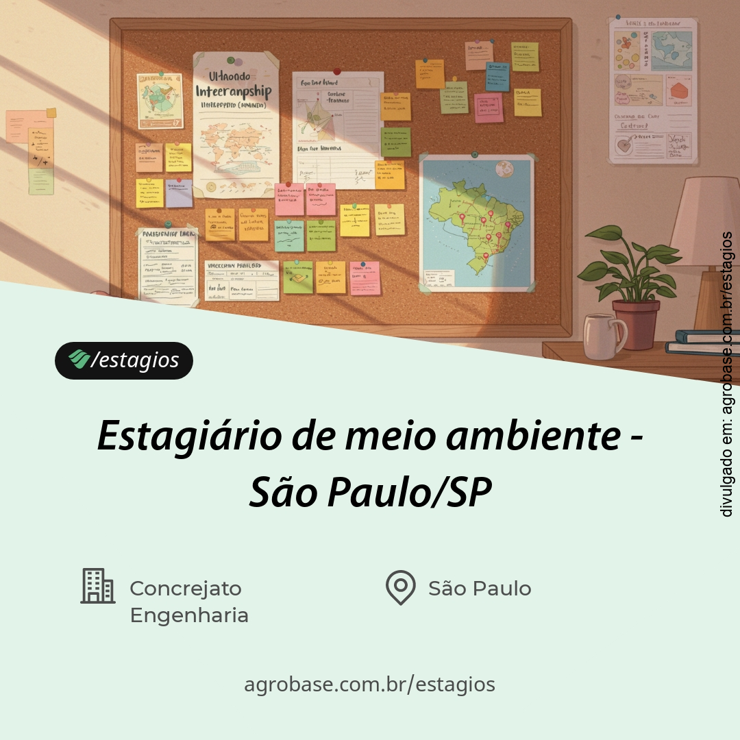 Estagiário de meio ambiente – São Paulo/SP