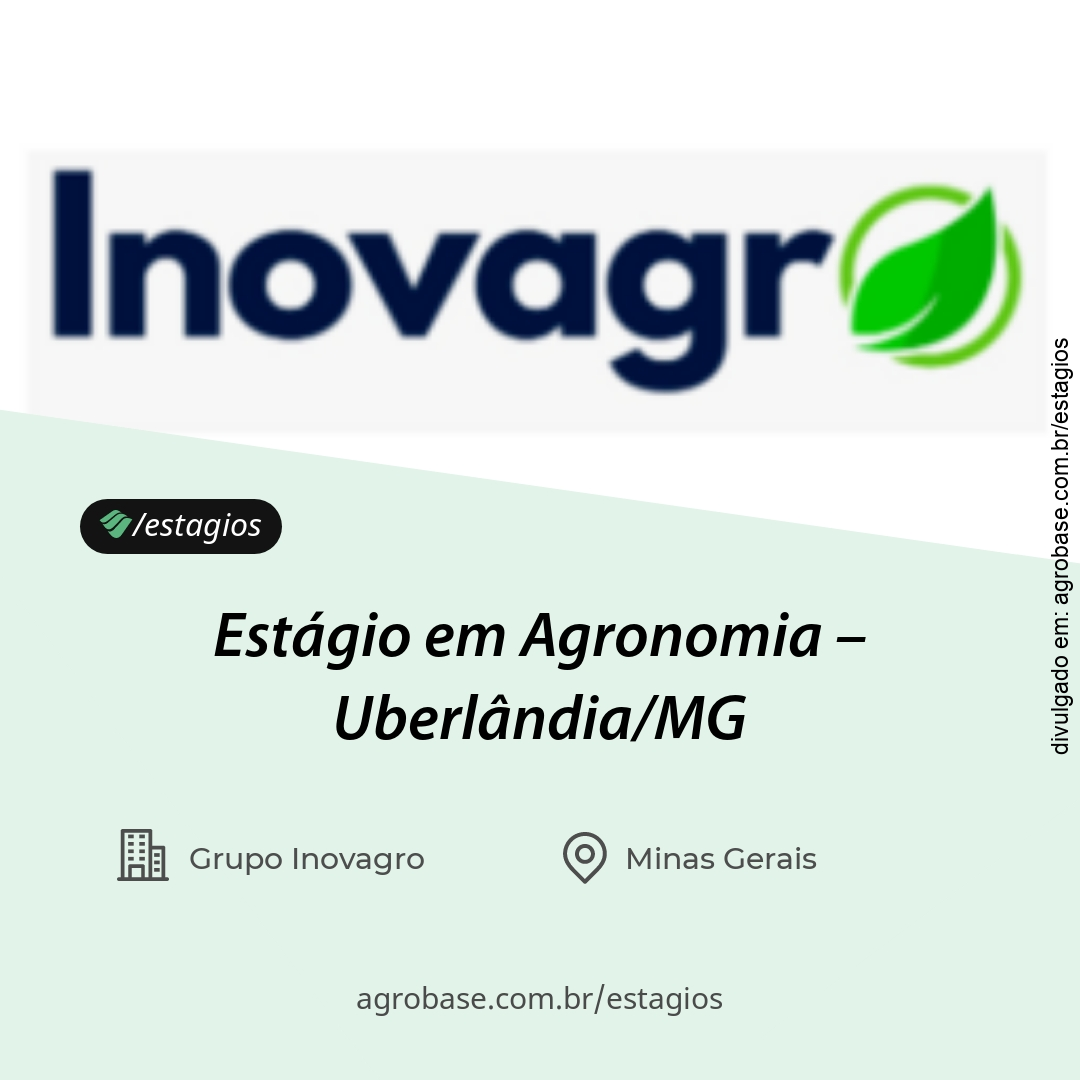 Estágio em agronomia – Uberlândia/MG