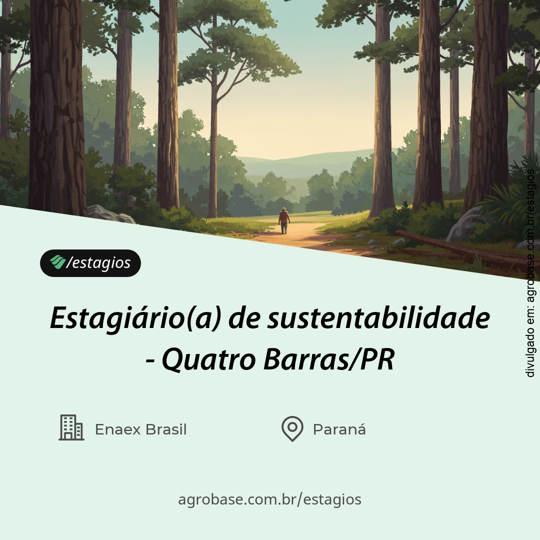 Estagiário(a) de sustentabilidade – Quatro Barras/PR