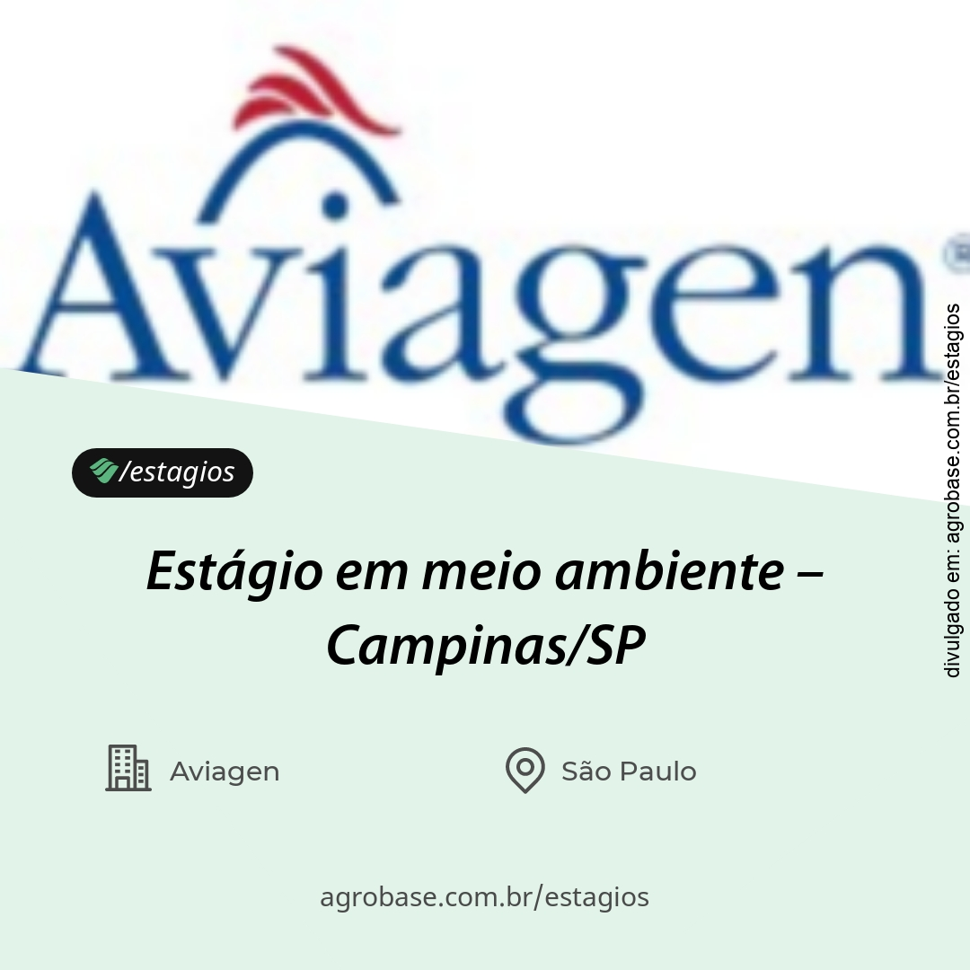 Estágio em meio ambiente – Campinas/SP