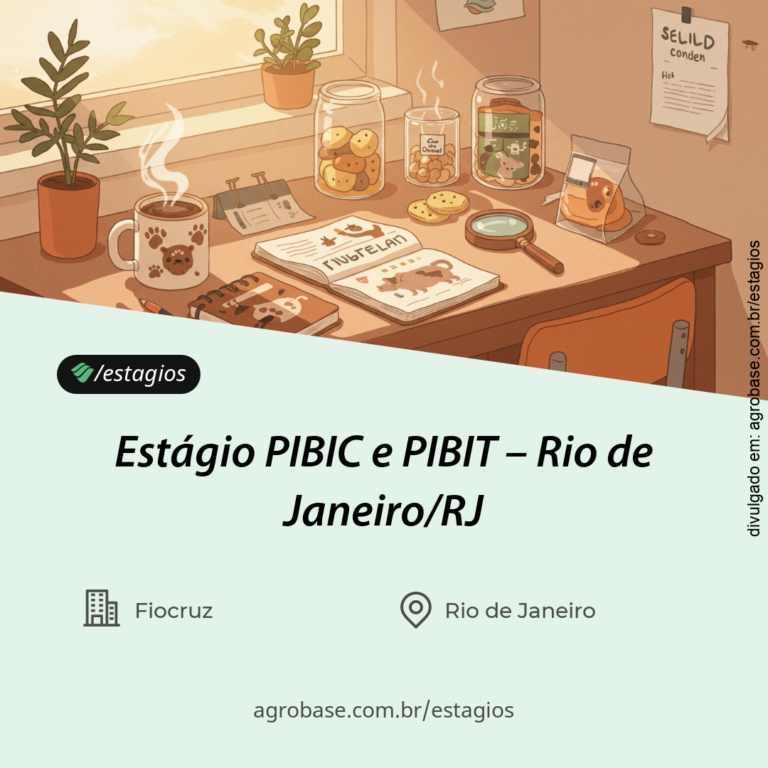Estágio PIBIC e PIBIT – Rio de Janeiro/RJ