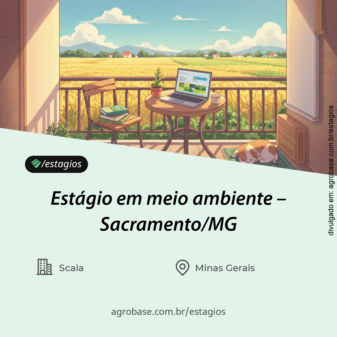 Estágio em meio ambiente – Sacramento/MG