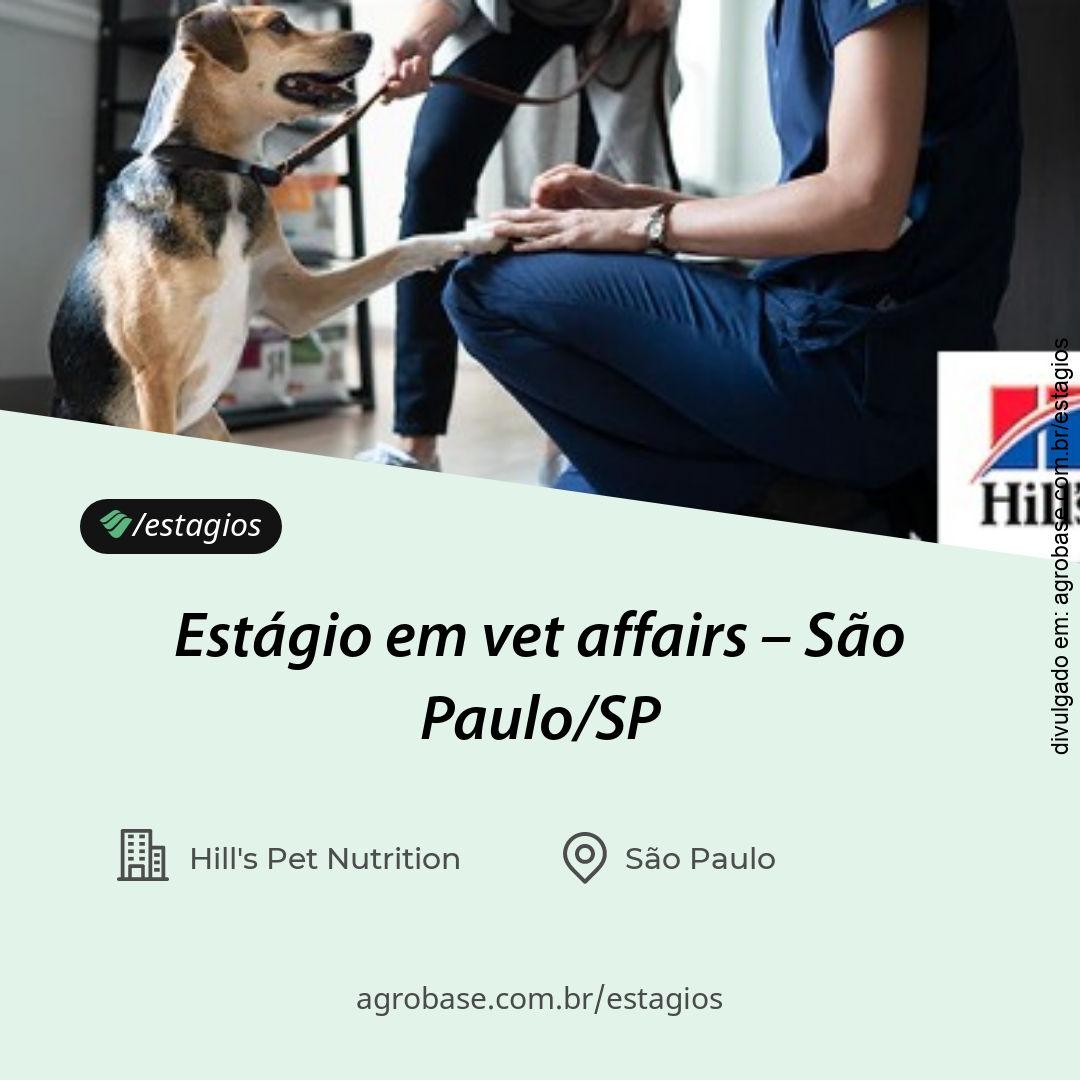 Estágio em vet affairs – São Paulo/SP
