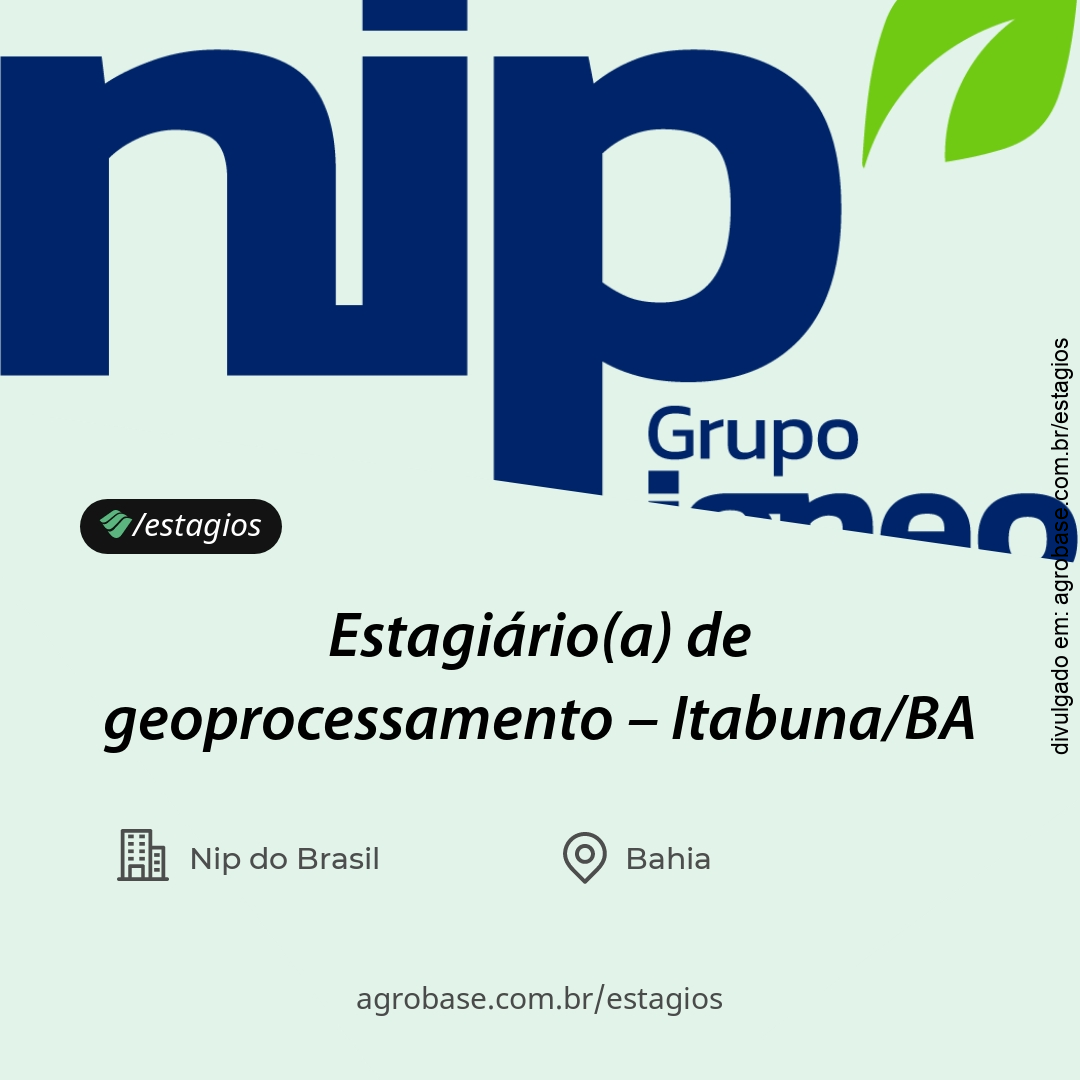 Estagiário(a) de geoprocessamento – Itabuna/BA