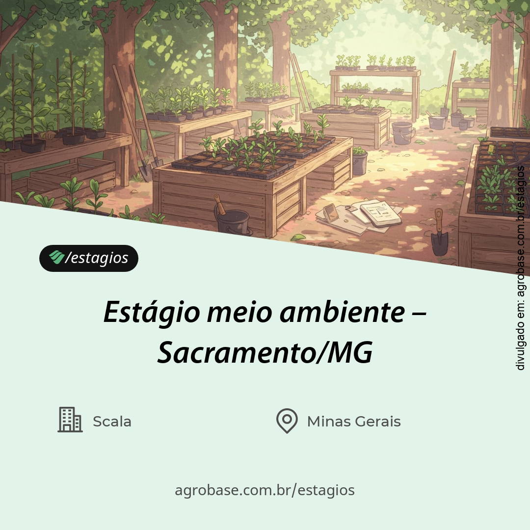 Estágio meio ambiente – Sacramento/MG