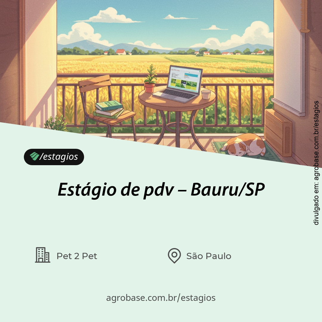 Estágio de pdv – Bauru/SP