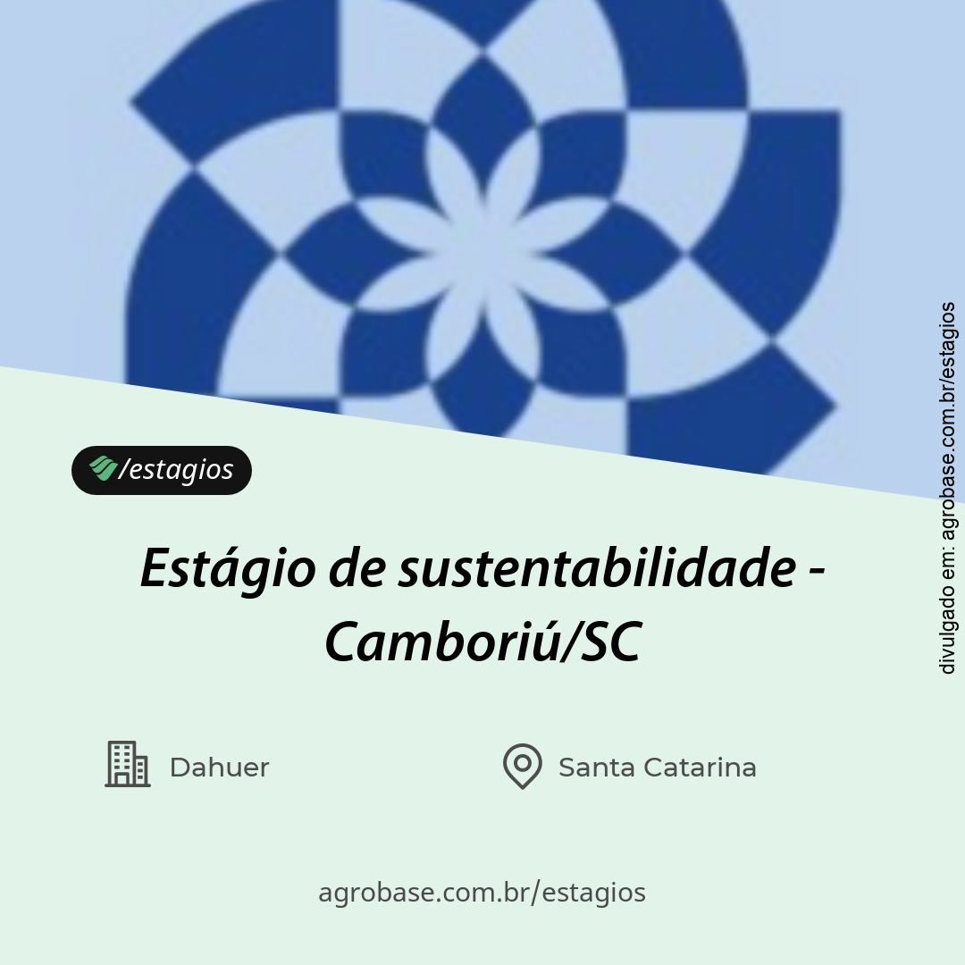 Estágio de sustentabilidade – Camboriú/SC