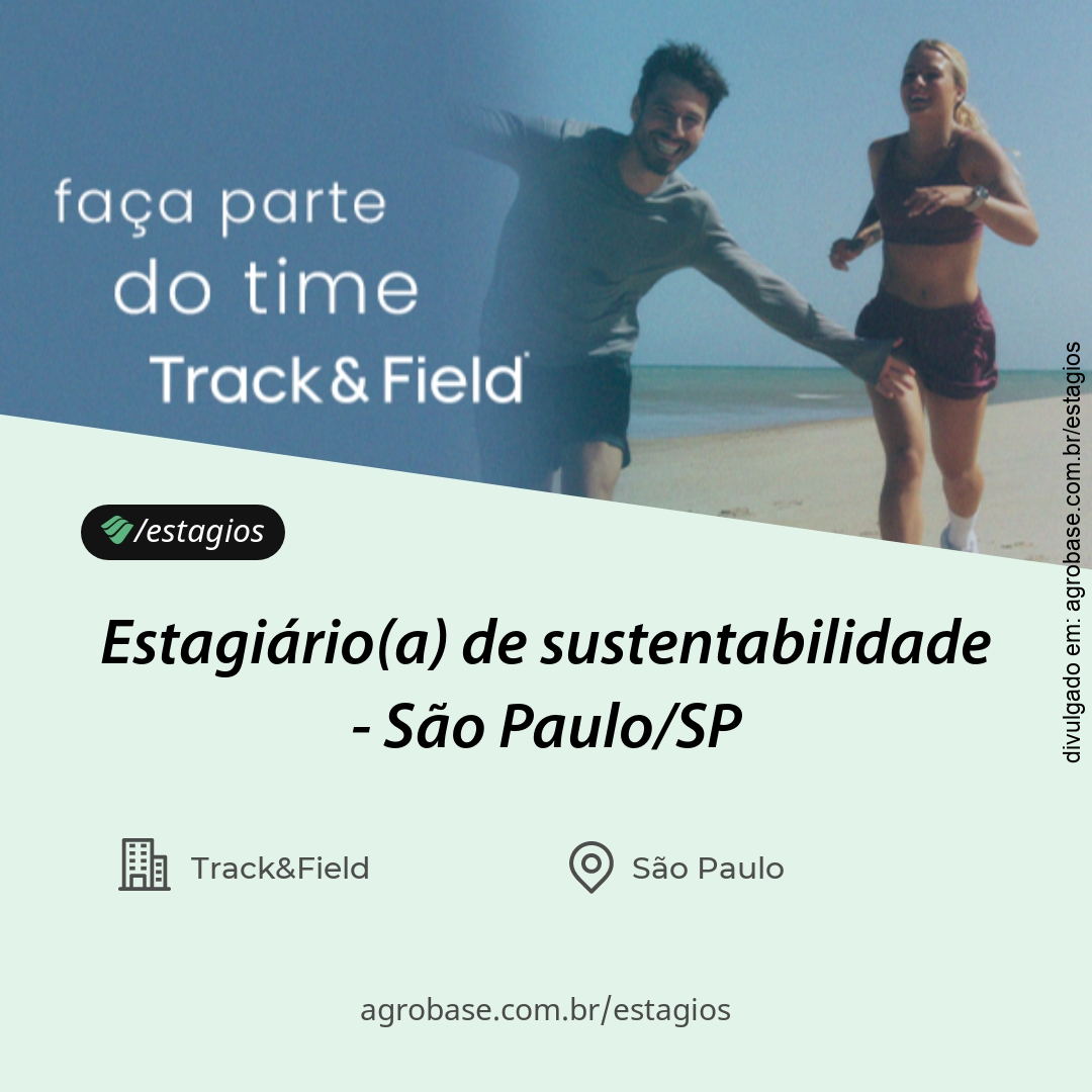 Estagiário(a) de sustentabilidade – São Paulo/SP