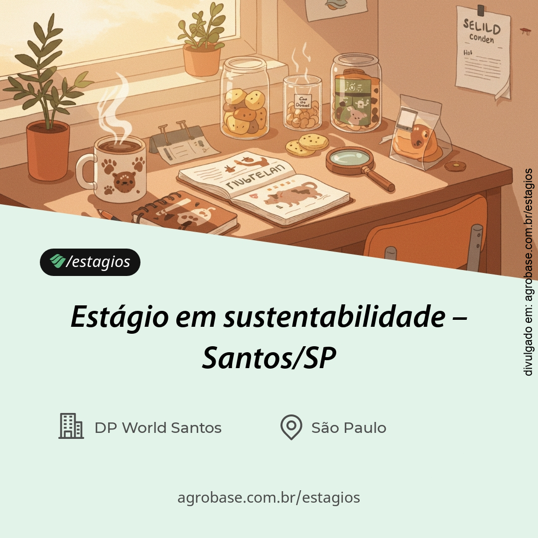 Estágio em sustentabilidade – Santos/SP