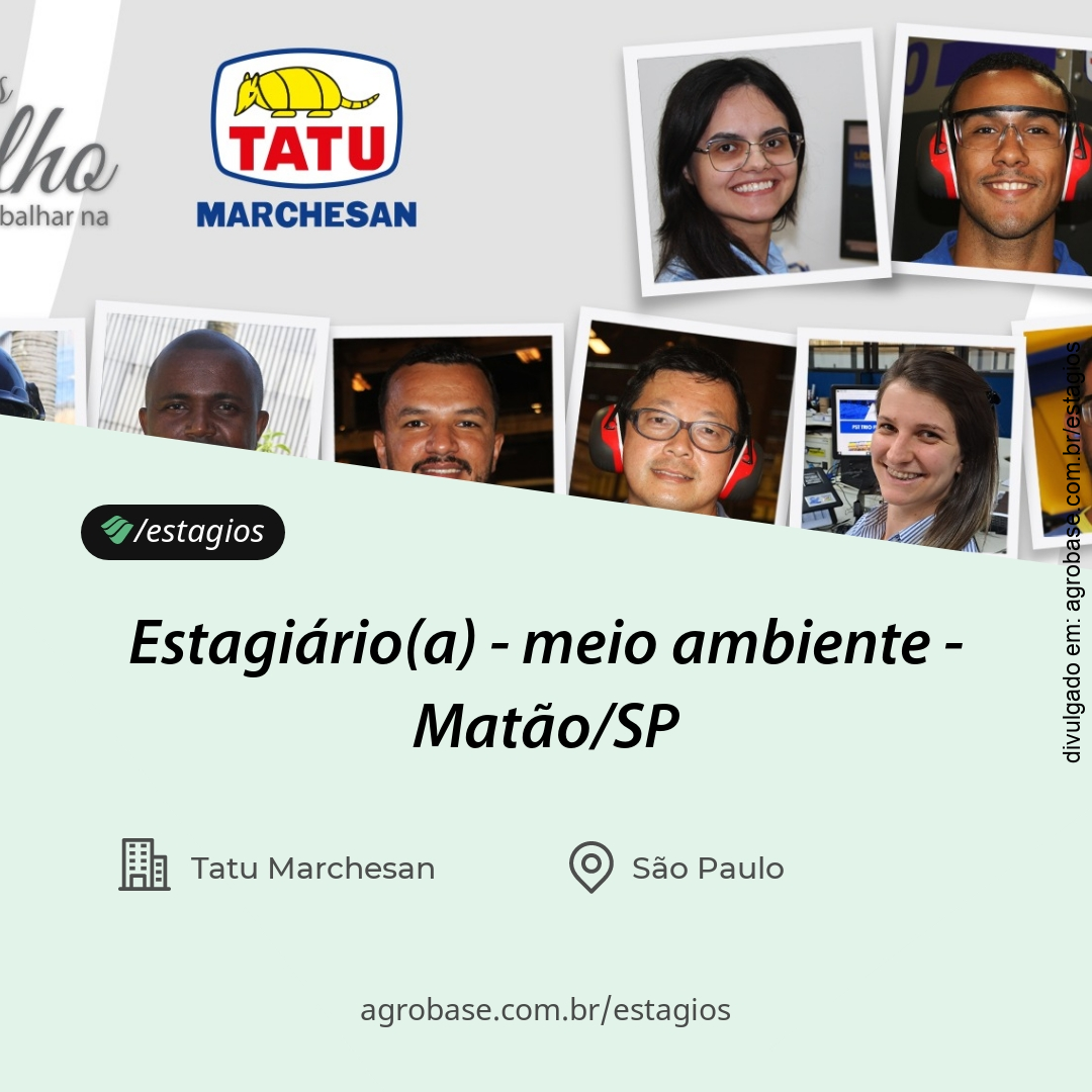 Estagiário(a) – meio ambiente – Matão/SP