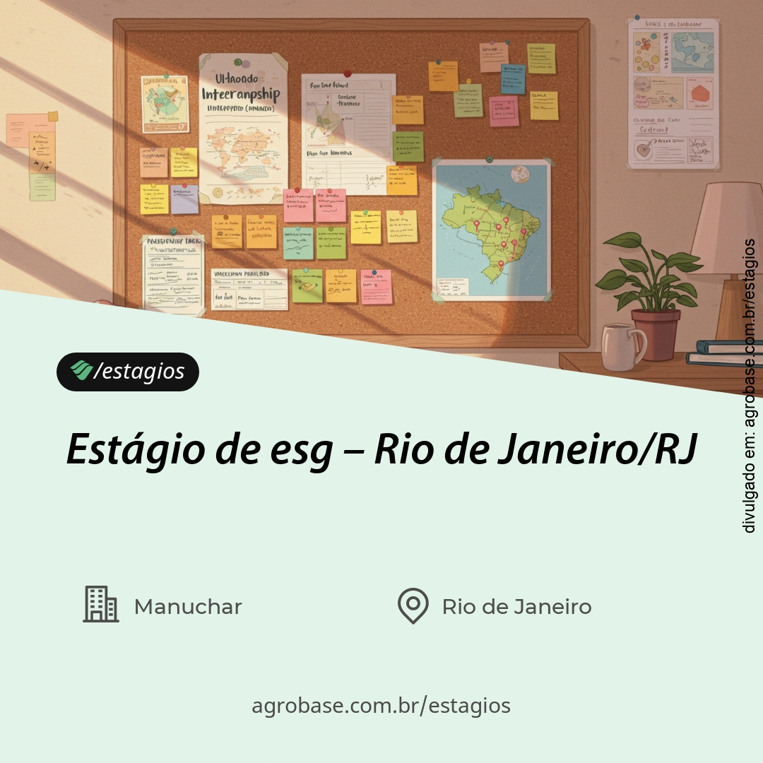 Estágio de esg – Rio de Janeiro/RJ