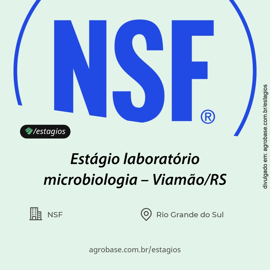 Estágio laboratório microbiologia – Viamão/RS