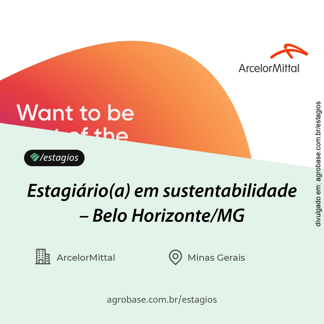 Estagiário(a) em sustentabilidade – Belo Horizonte/MG