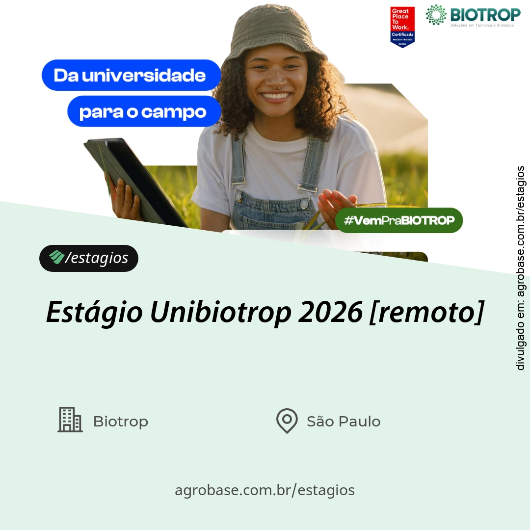 Estágio Unibiotrop 2026 – remoto