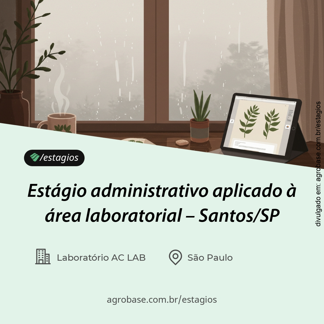 Estágio administrativo aplicado à área laboratorial – Santos/SP