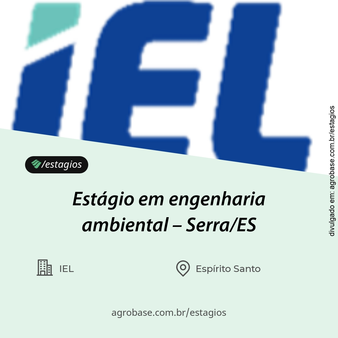 Estágio em engenharia ambiental – Serra/ES