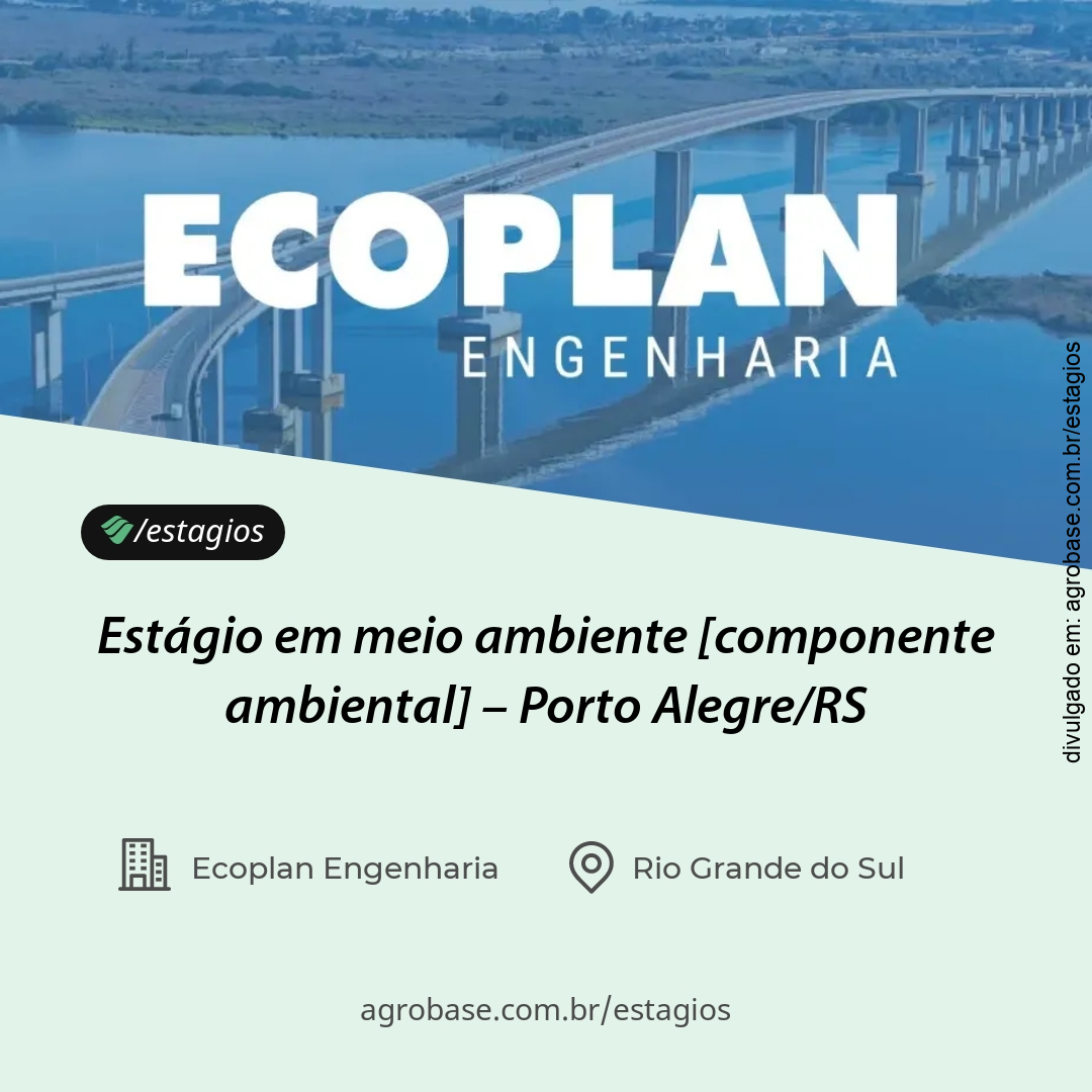 Estágio em meio ambiente [componente ambiental] – Porto Alegre/RS