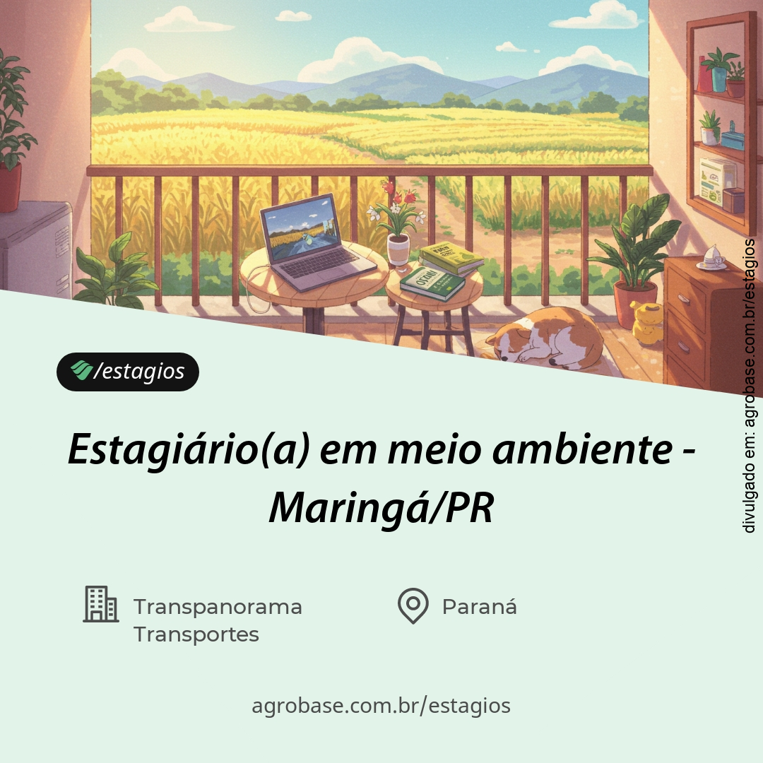 Estagiário(a) em meio ambiente – Maringá/PR