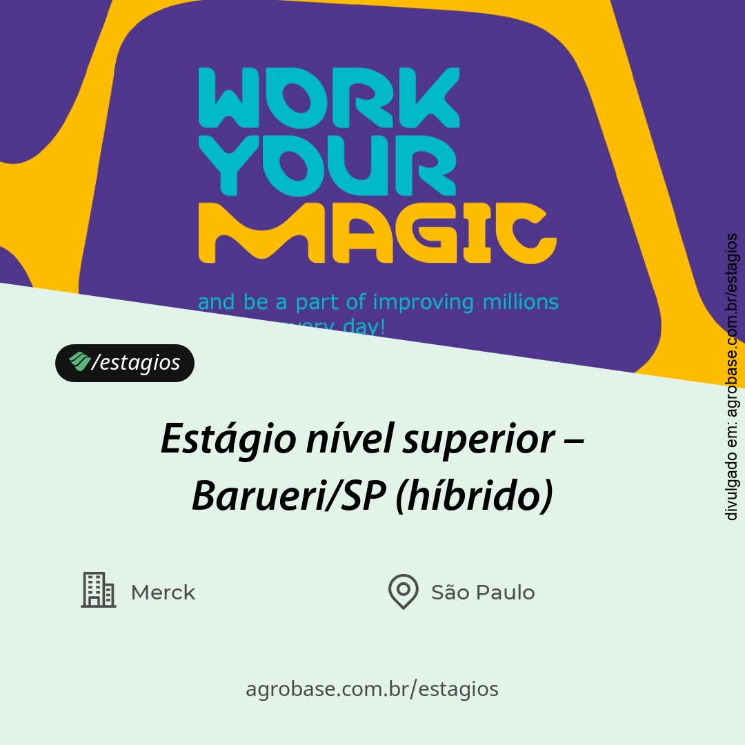 Estágio nível superior – Barueri/SP (híbrido)