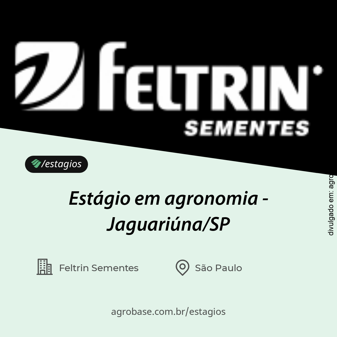 Estágio em agronomia – Jaguariúna/SP