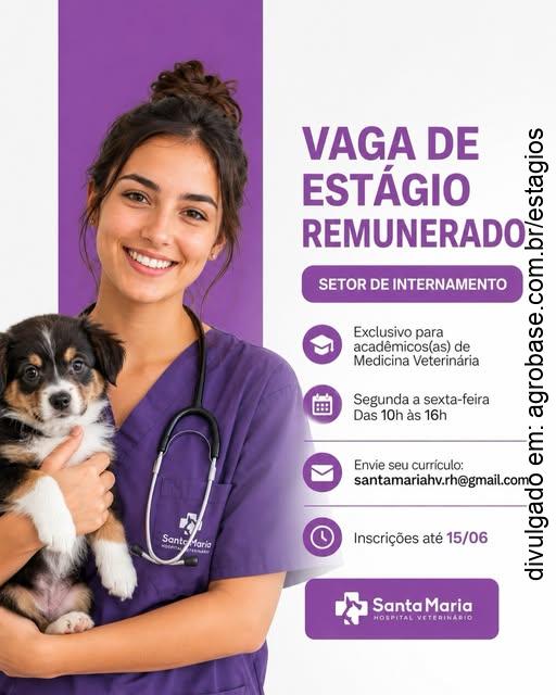 Estágio remunerado setor de internamento – União da Vitória/PR