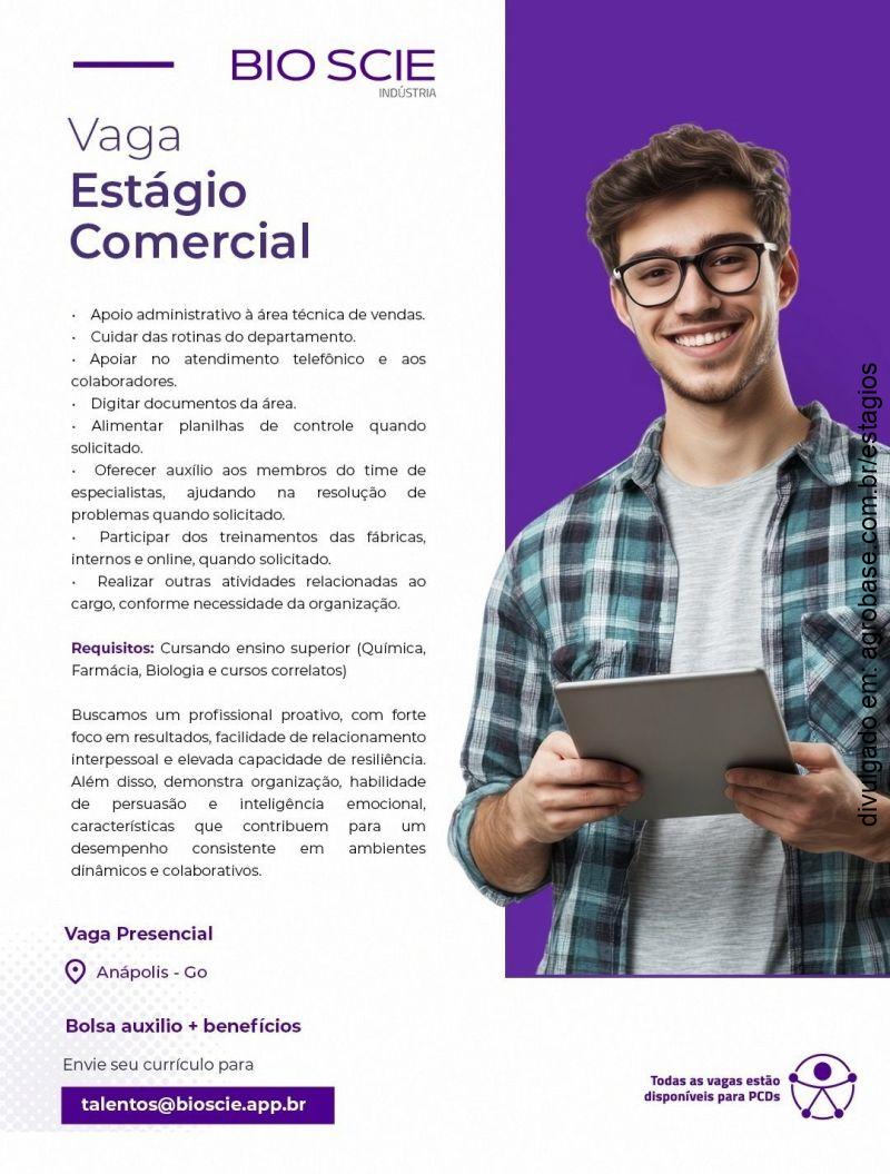 Estágio comercial – Anápolis/GO
