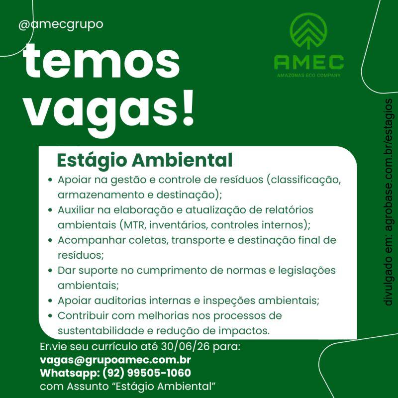 Estágio área ambiental – Manaus/AM
