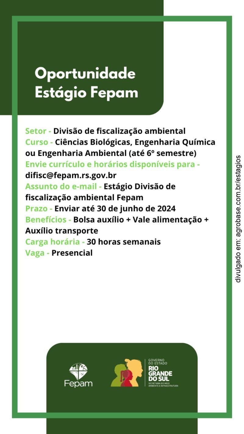 Estágio em fiscalização ambiental – Porto Alegre/RS