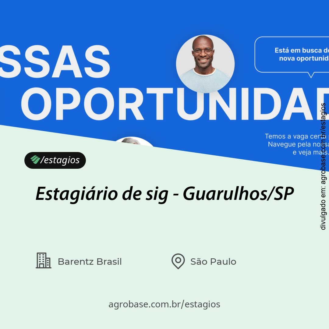 Estagiário de sig – Guarulhos/SP