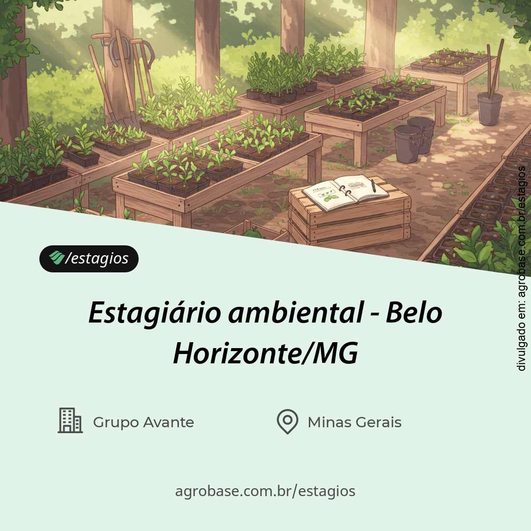 Estagiário ambiental – Belo Horizonte/MG