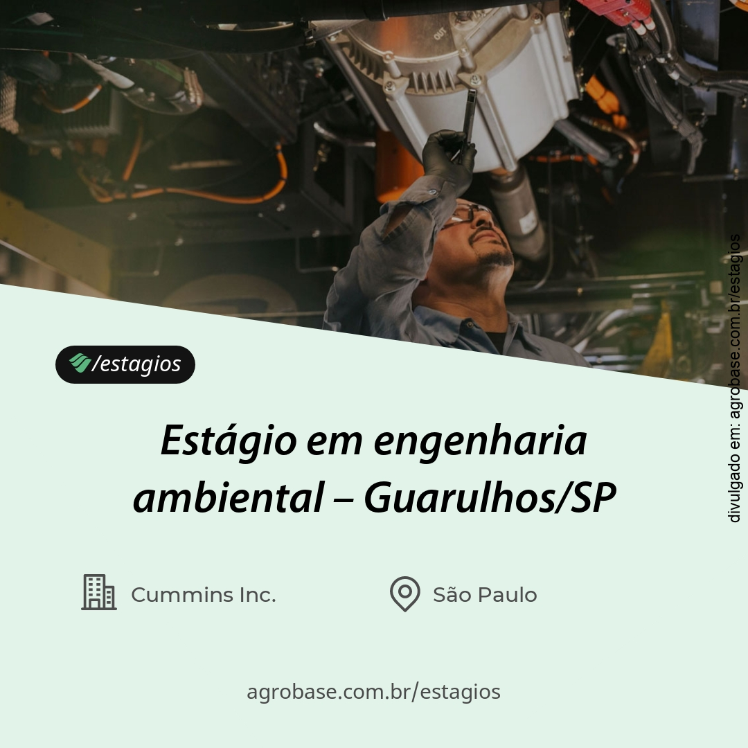 Estágio em engenharia ambiental – Guarulhos/SP
