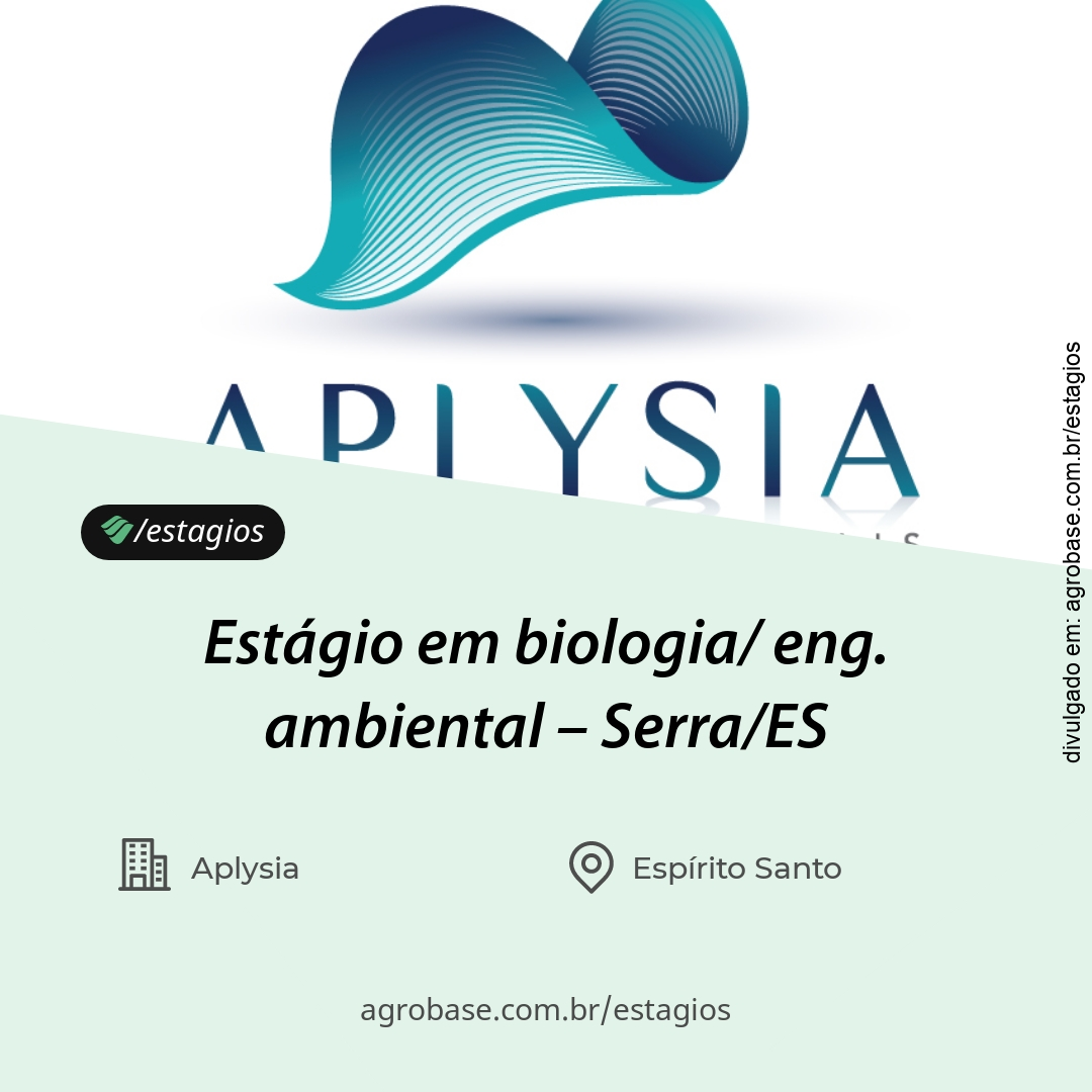 Estágio em biologia/ eng. ambiental – Serra/ES