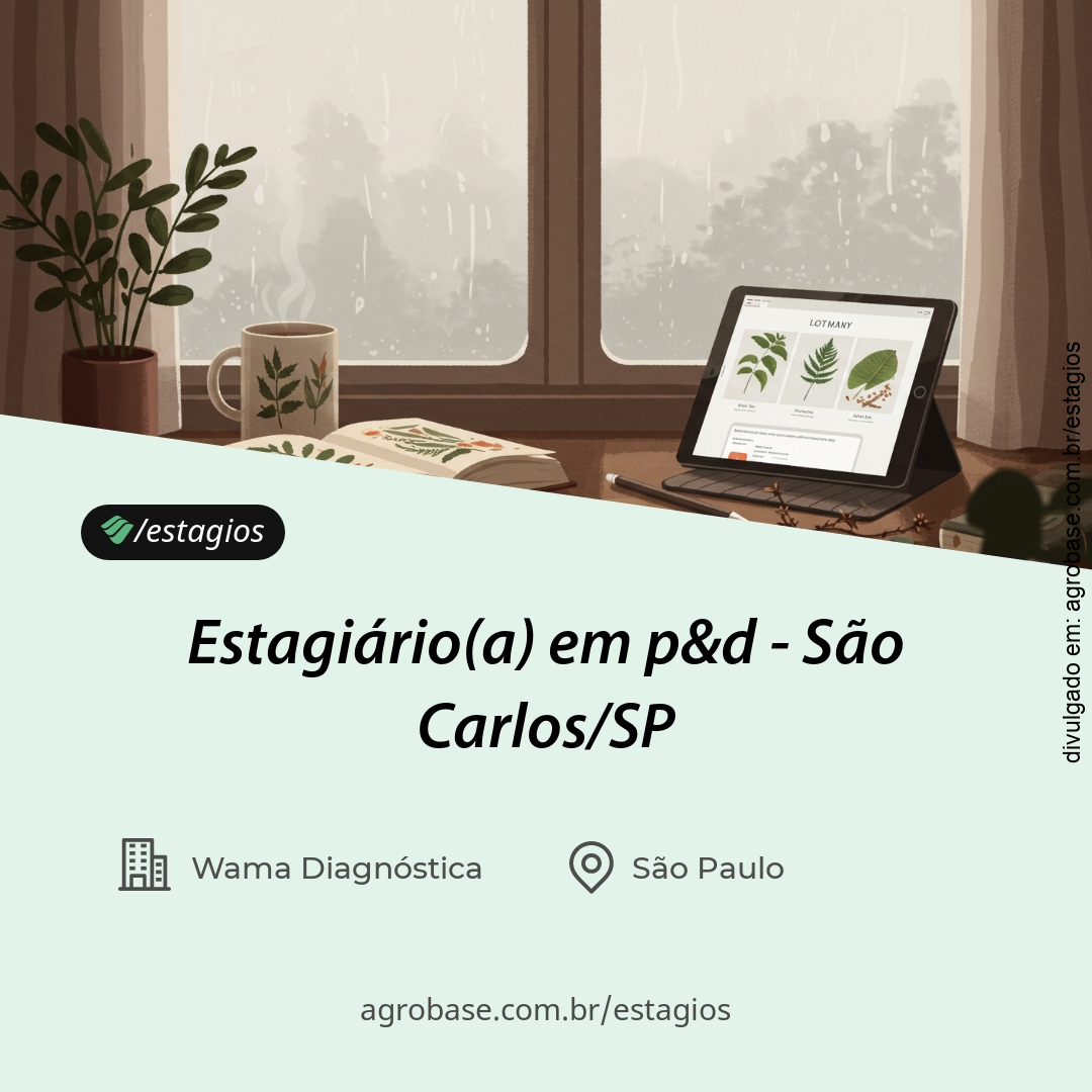 Estagiário(a) em p&d – São Carlos/SP