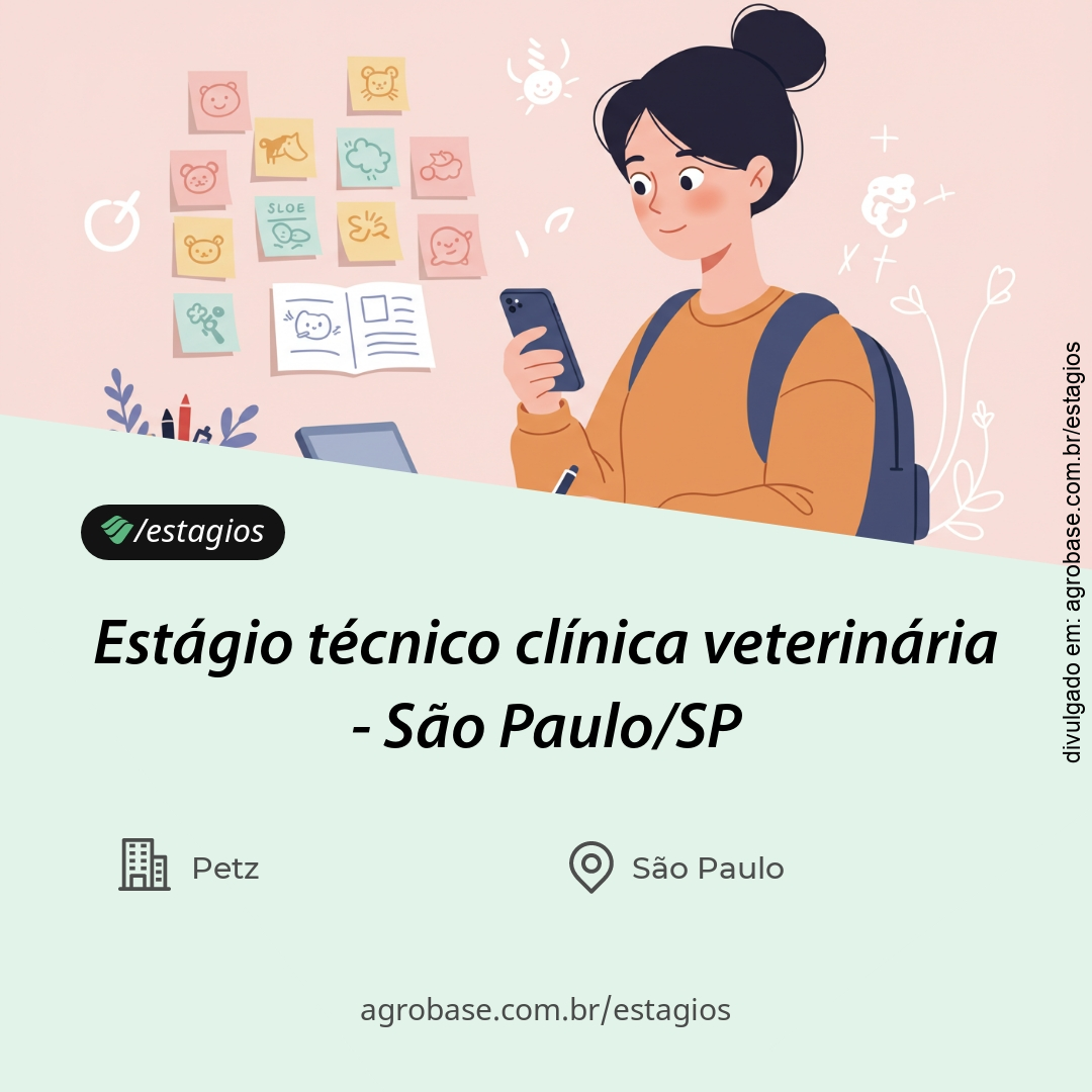 Estágio técnico clínica veterinária – São Paulo/SP