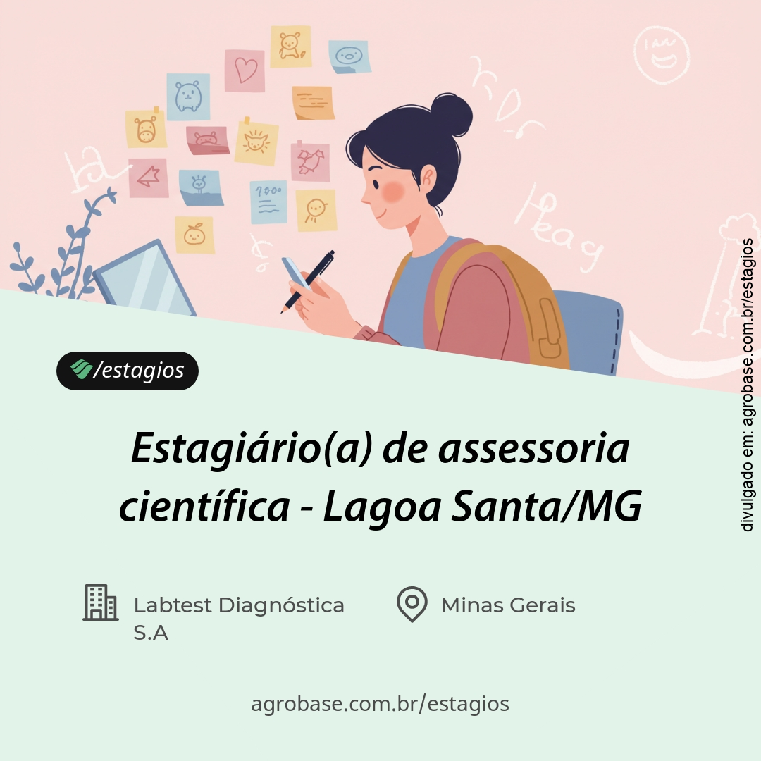 Estagiário(a) de assessoria científica – Lagoa Santa/MG